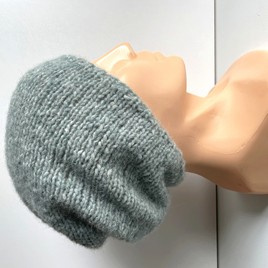 CHMURKA Handmade Alpaca Beanie 30 Zielona Szałwia