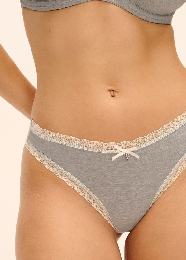 Stringi z modalu Freya FREYA FLIRT AA403370GYL Thong Grey Marl
