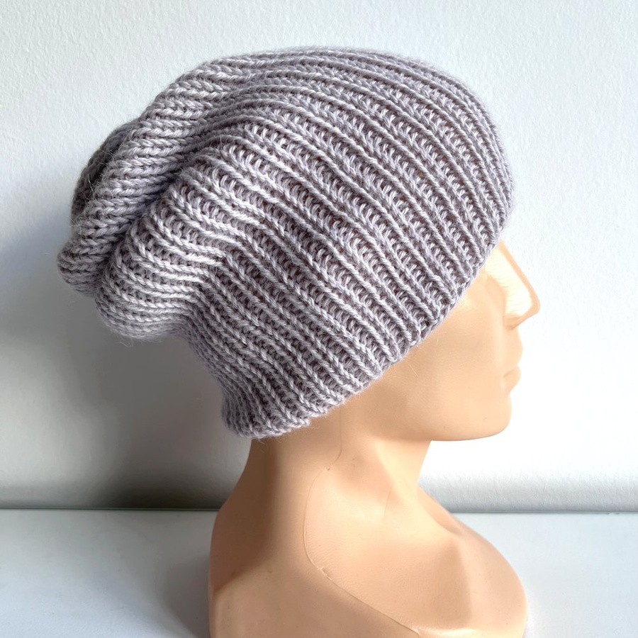 KIARA Beanie-Mütze aus 100% Alpaka 4010 jasna lawenda