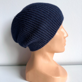 Czapka z alpaki HELEN 100% Alpaka 4305 Ciemny Indygo