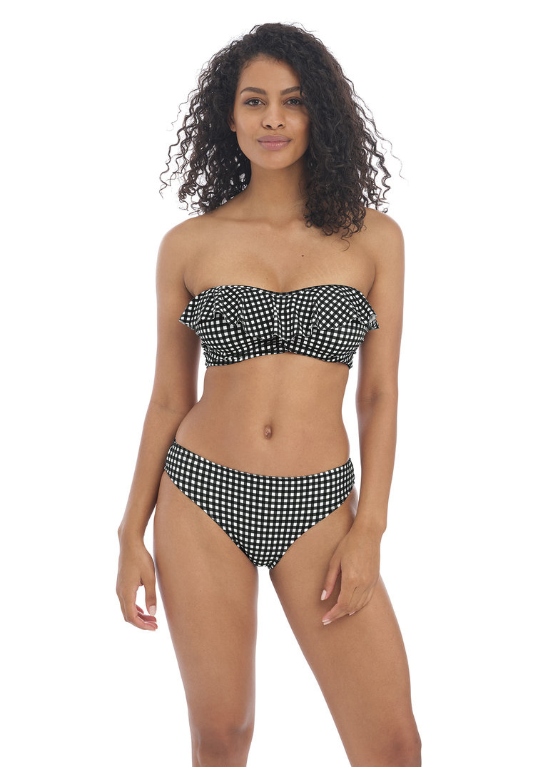 KOMPLET - Strój kąpielowy dwuczęściowy Freya Swim CHECK IN Monochrome - wybierz fason i rozmiar (28G, 28GG, 30D, 32H, 34F, 34J, 36G)