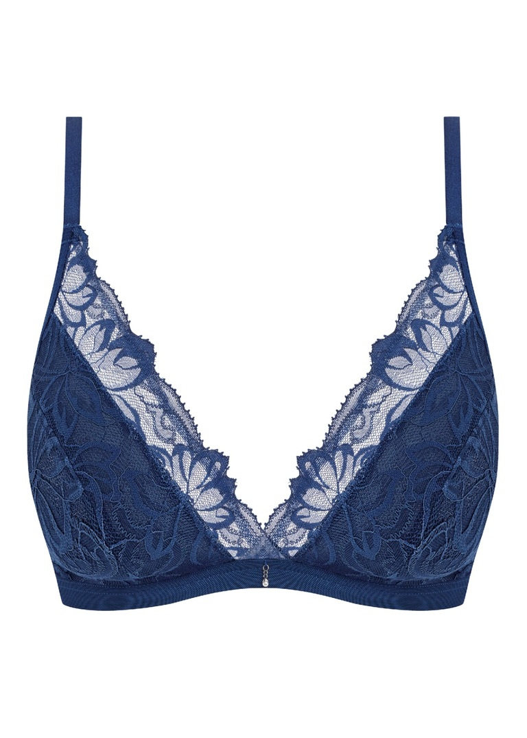 Braletka Wacoal ABELLIA WE601703NOY Non Wired Bralette Navy Peony