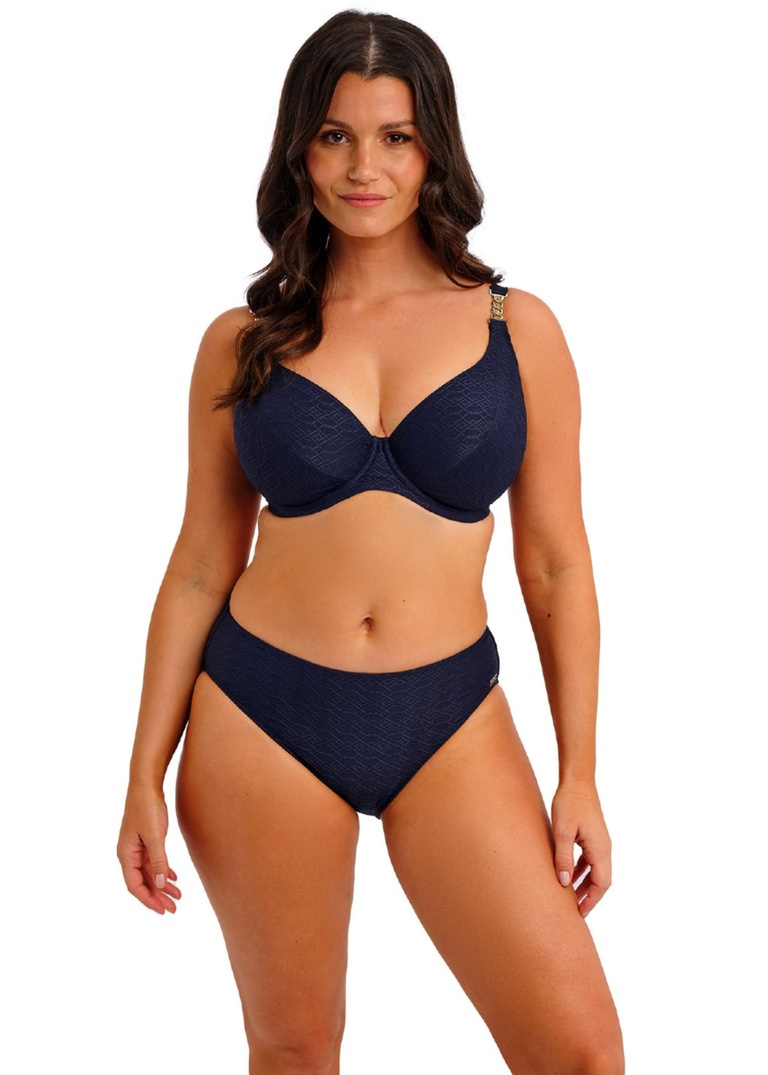 Góra bikini Fantasie Swim AZORES FS506602MIH Uw Plunge Bikini Top Midnight