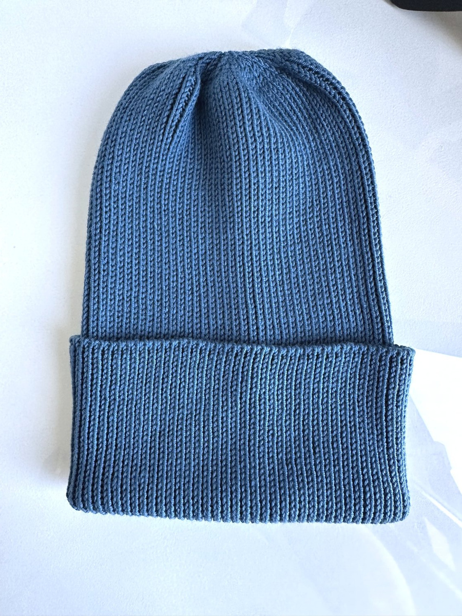 Beanie czapka z wełny merino VARELLA 100% Baby Merino 42 Petrol