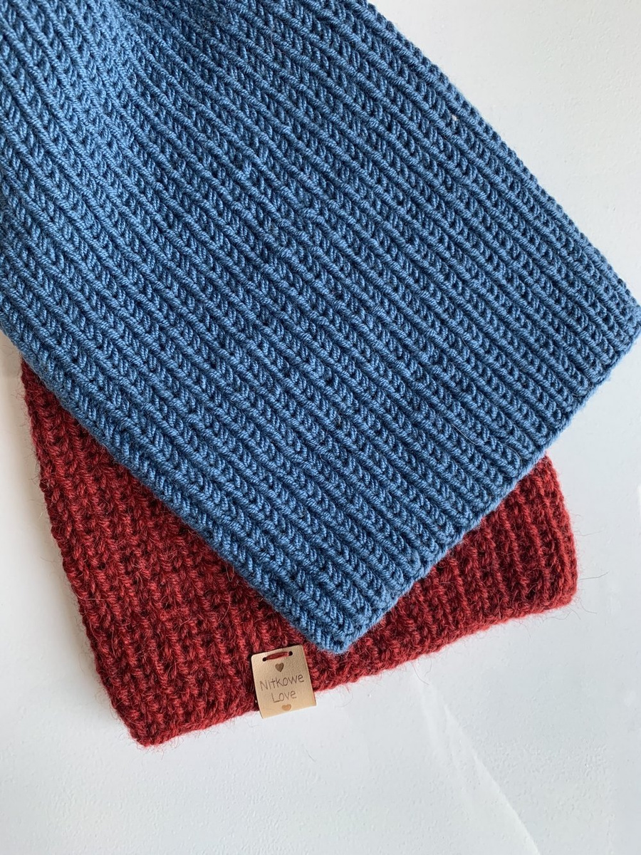 NANA – czapka beanie z wełny merino 100% Baby Merino 42 Petrol damska / męska / dziecięca zimowa