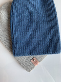 NANA – czapka beanie z wełny merino 100% Baby Merino 42 Petrol damska / męska / dziecięca zimowa