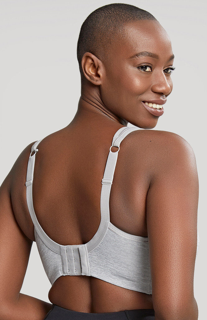 Biustonosz sportowy Panache Sport POWER 5021 z fiszbinami Grey Marl