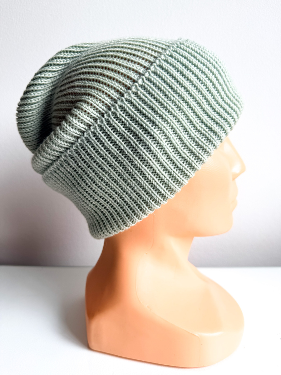 VARELLA Beanie-Mütze aus Baby-Merinowolle 58 lody pistacjowe