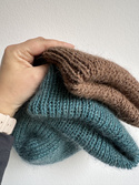 KIARA Turn-Up Beanie 100% Alpaca 607 Brown