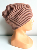 VARELLA – czapka merino beanie wywijana 100% baby merino 49 Pustynna Róża