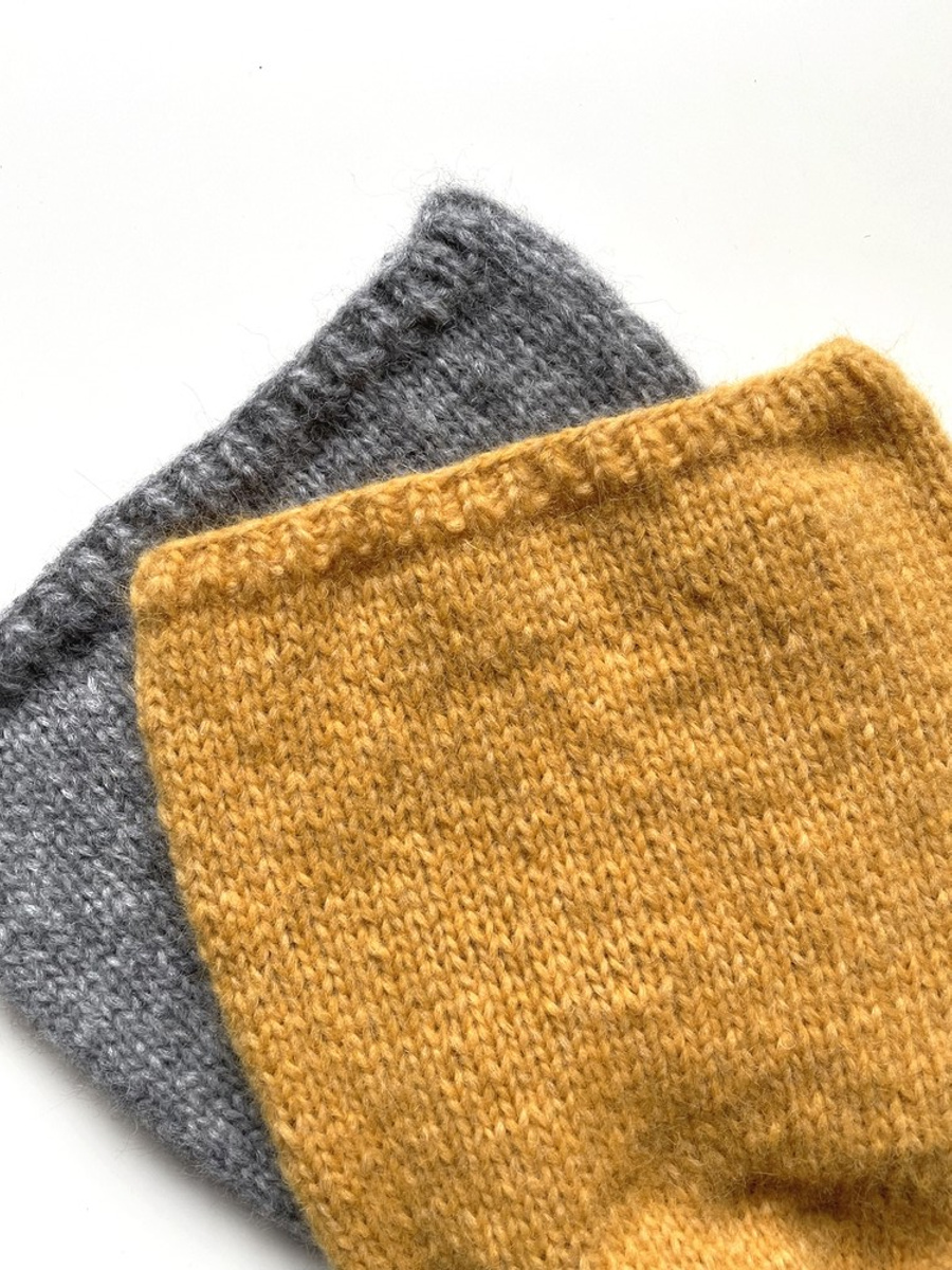 CHMURKA Beanie-Mütze aus Alpaka 22 Gelb