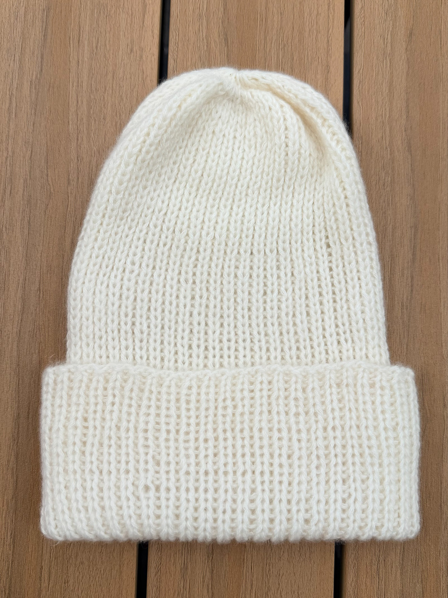 Nitkowe Love - Beanie kaszmirowa z jedwabiem 501/117 Neve (ecru)