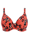 KOMPLET - Strój kąpielowy Elomi Swim KOTIYA Terrracota ES800902TEA Uw Plunge Bikini Top + ES800972TEA Mid Rise Bikini Brief (36HH + 42)