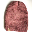 KIARA Alpaca Beanie 100% Alpaca 9024 ciemny blush