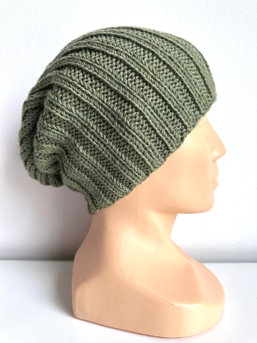 HELLI Merino Wool Beanie 100% Baby Merino 38 Oliwka