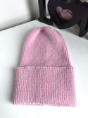 Czapka wywijana HELEN 100% Alpaka 3140 Jasny Róż