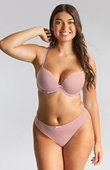 Biustonosz Cleo Panache FAITH 10666C Moulded Plunge Bra Mauve Pink