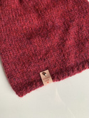 CHMURKA Beanie-Mütze aus Alpaka 07 Rubinrot