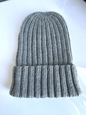 HELLI – czapka merino beanie wywijana 100% baby merino 50 Zielona Szałwia