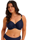 Strój kąpielowy góra Fantasie AZORES FS506601MIH Uw Gathered Full Cup Bikini Top Midnight