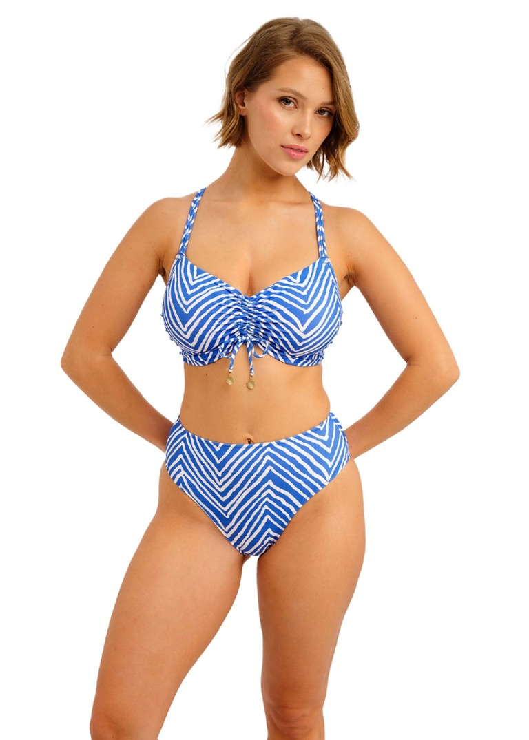Braletka bikini z fiszbinami Freya FIJI FALLS AS206814OCN Uw Bralette Bikini Top Ocean