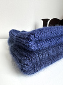 KIARA Turn-Up Beanie 100% Alpaca 5575 Navy