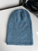 CHMURKA Beanie-Mütze aus Alpaka 21 Meeresblau