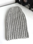 HELLI Beanie-Mütze aus Baby-Merinowolle 22 Hellgrau Winter Unisex
