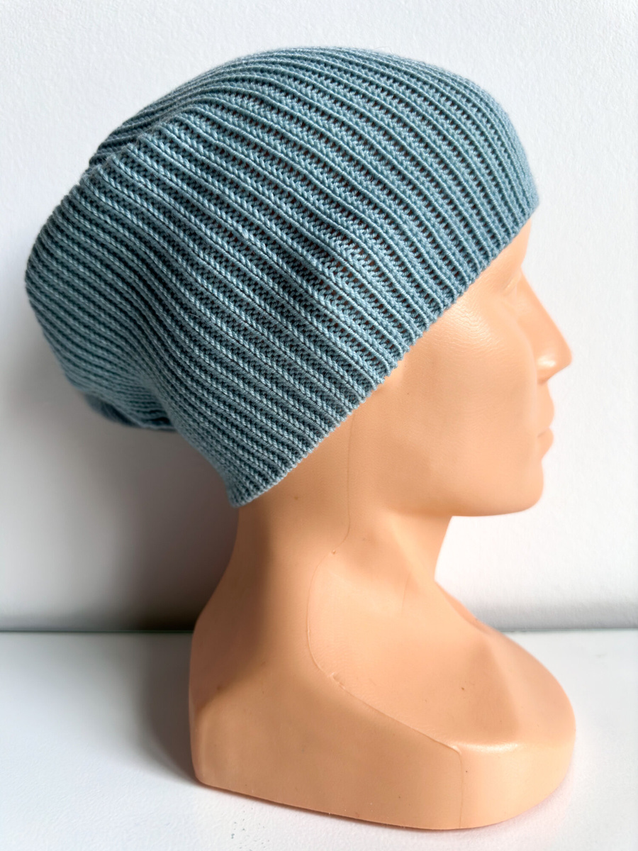 VARELLA – czapka z wełny merino beanie 100% Baby Merino 43 Jasny Morski przejściowa