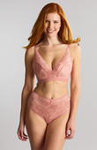 Bezfiszbinowy biustonosz Panache AMOUR 11145A Non Wired Bra Rose Pink