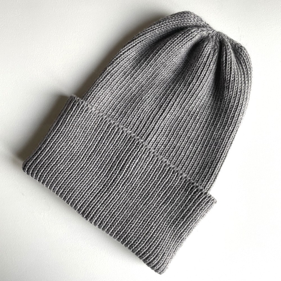 VARELLA – czapka beanie z wełny merino 100% Baby Merino 19 Szary