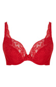 Biustonosz Panache HEIDI 11306 High Apex Plunge Bra Ruby Red