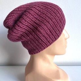KIARA Women's Alpaca Beanie 100% Alpaca 3770 Dark Fuchsia