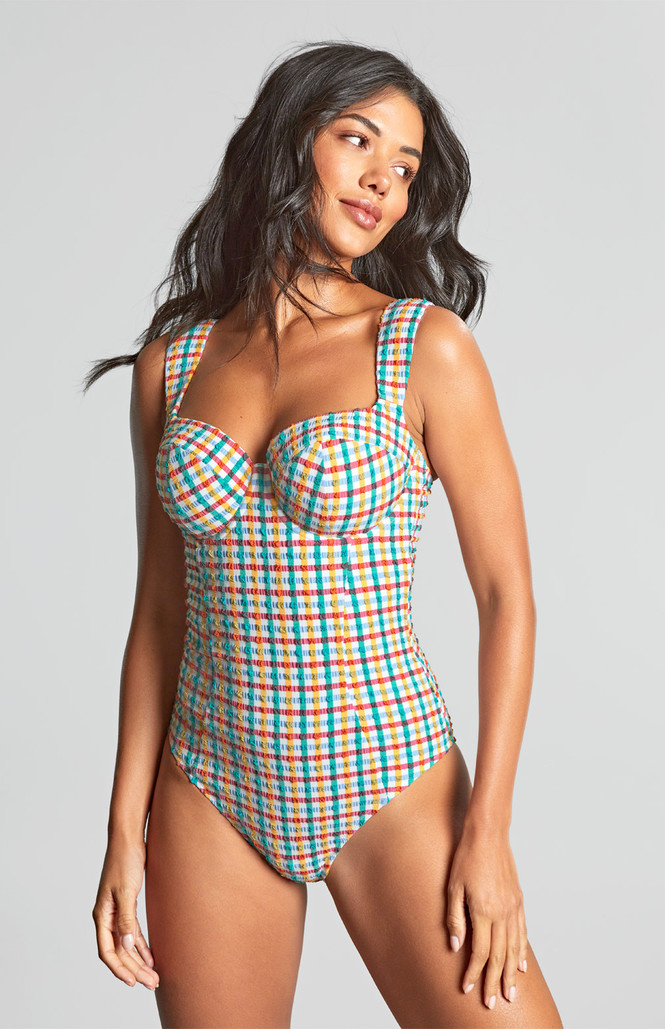 Strój kąpielowy Panache SEERSUCKER SW1850B Monica Balcony Swimsuit Seersucker Multi