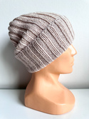 HELLI – czapka merino wywijana 100% baby merino 59 pszeniczny beżowy