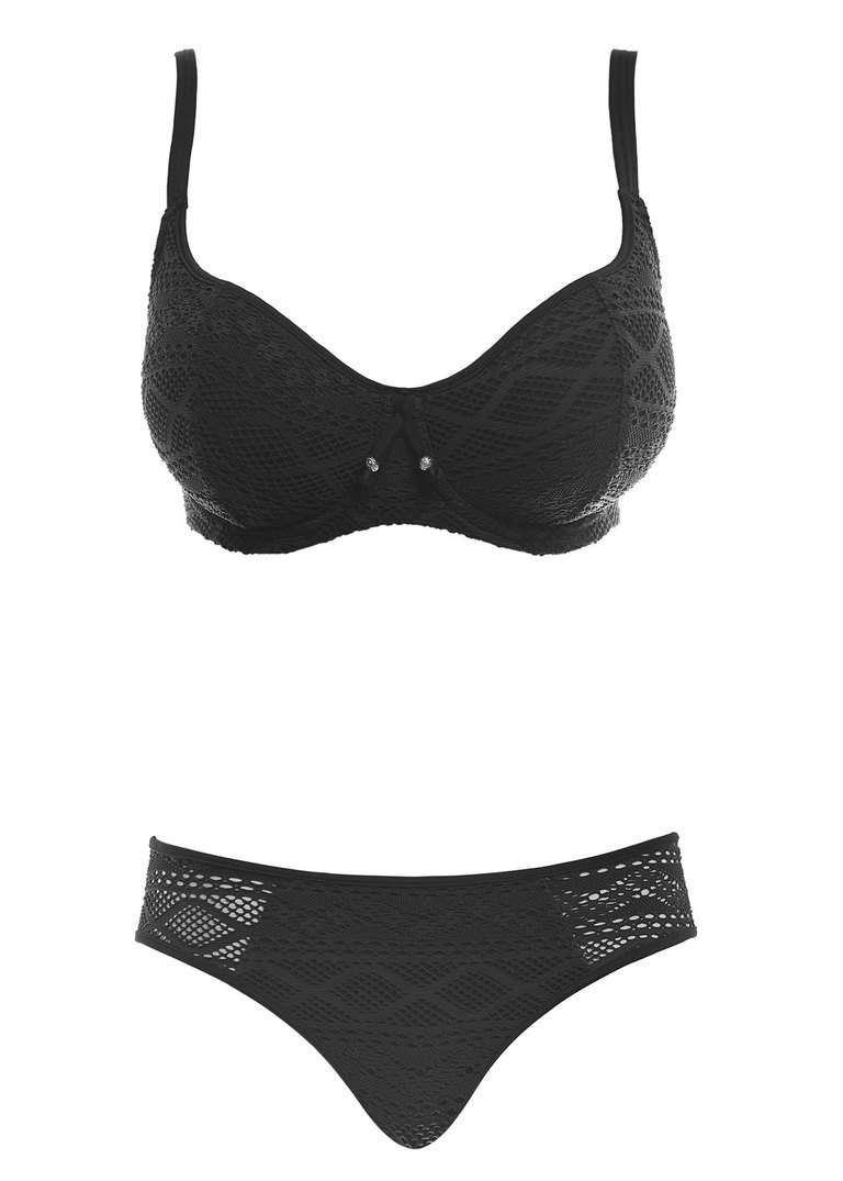 KOMPLET - Strój kąpielowy Freya SUNDANCE Black - wybierz fasony i rozmiary (28E, 30DD, 30E, 32D, 32E, 34G, 36E, 36F)