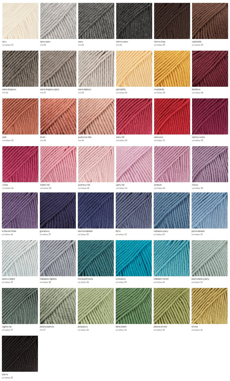 Ręcznie robiona czapka beanie MIRA 100% Merino plus moher i jedwab 13 dżins