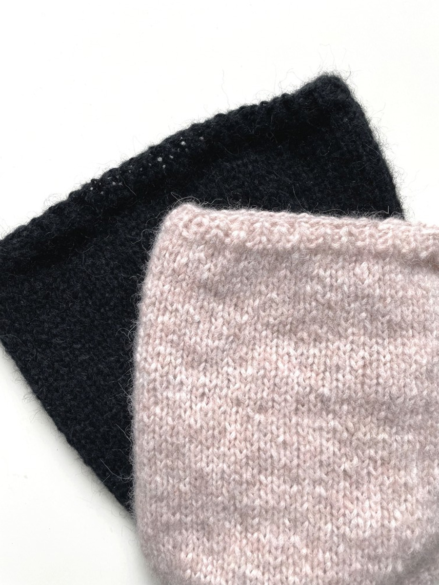 Ciepła czapka ręcznie robiona CHMURKA Alpaka 33 Różowy Piasek