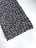 LAURIN – czapka zimowa beanie 100% alpaka damska 506 ciemny szary