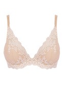 Biustonosz Wacoal EMBRACE LACE WA853291271 Plunge Underwire Bra Naturally Nude / Ivory