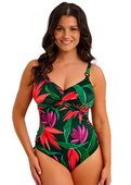 Kostium kąpielowy jednoczęściowy Fantasie PICHOLA FS503947MAG Uw Twist Front Swimsuit With Adjustable Leg Mangrove