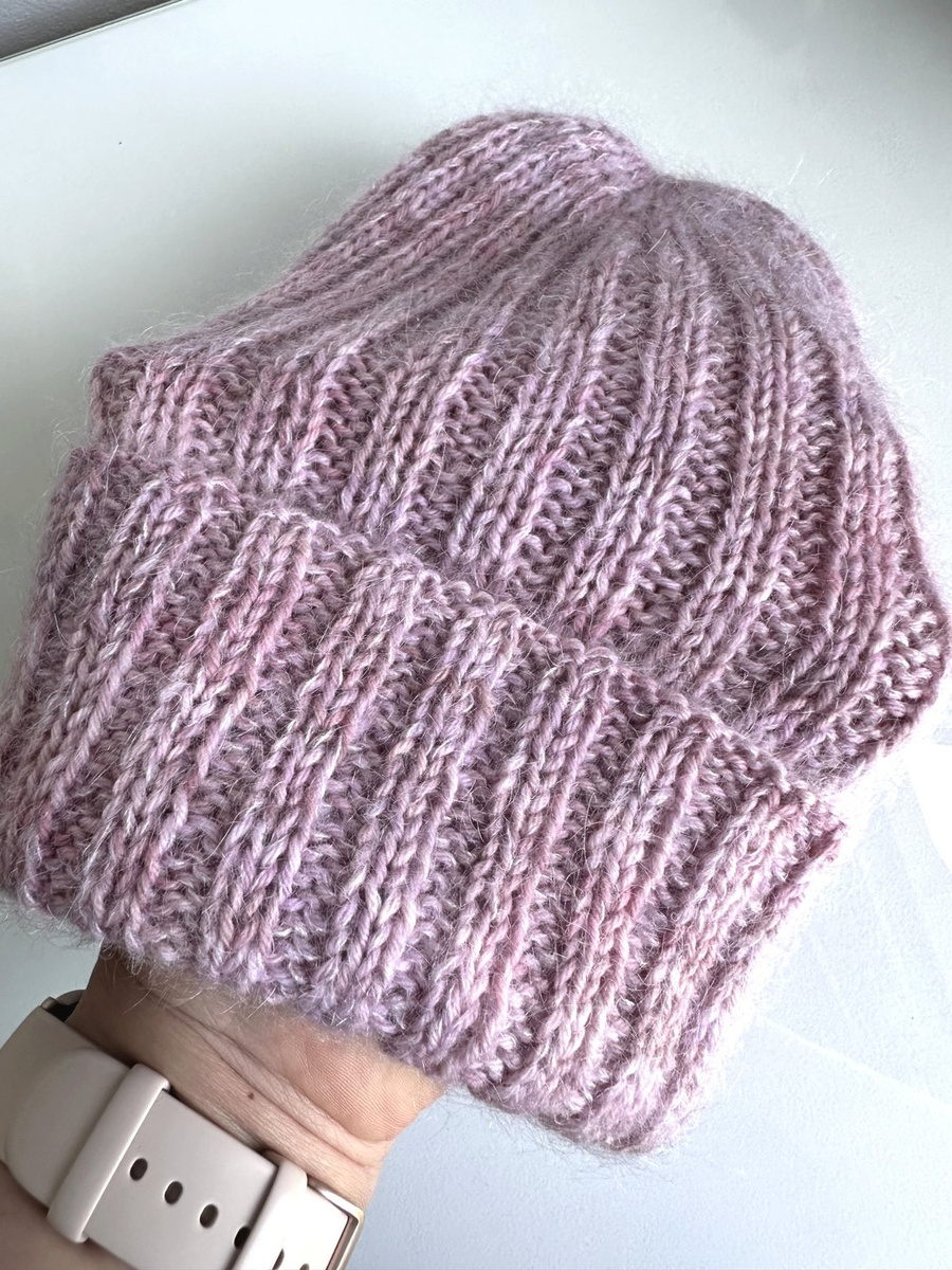 DAISY – limitowana czapka beanie baby merino + moher i jedwab Magnolie
