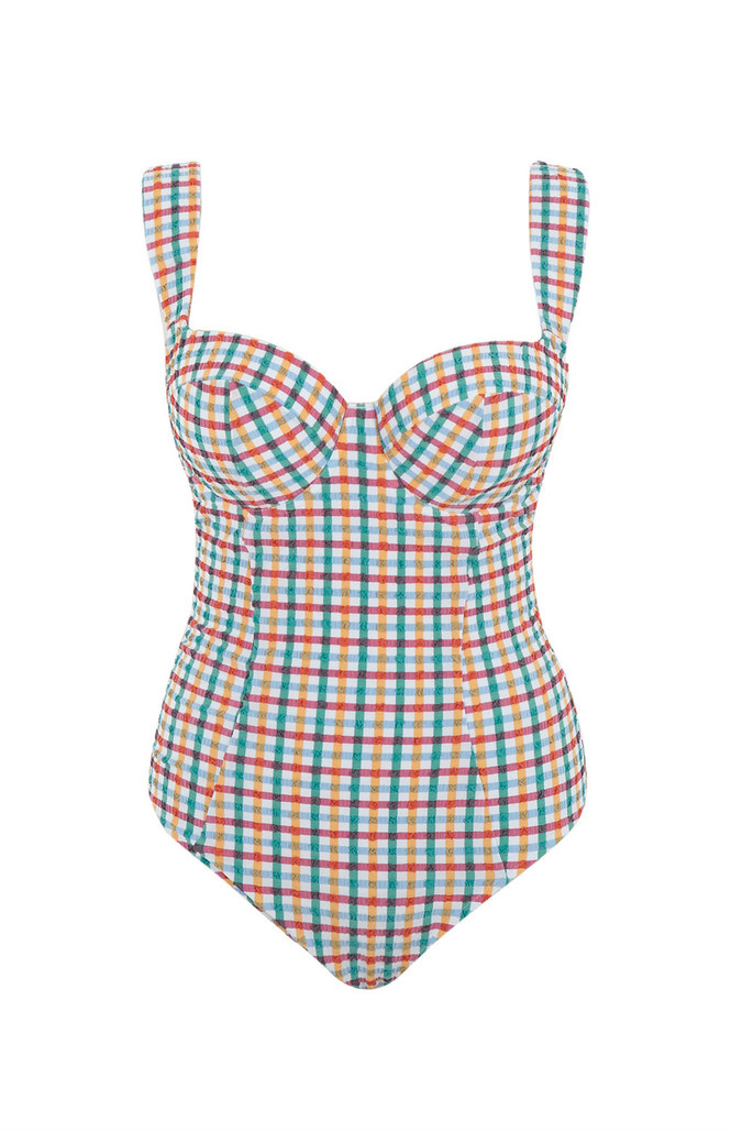 Strój kąpielowy Panache SEERSUCKER SW1850B Monica Balcony Swimsuit Seersucker Multi