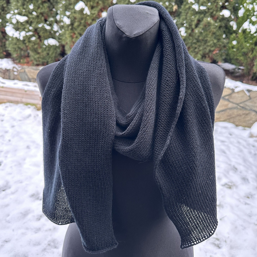 Ciepły i przytulny szal Nitkowe Love 230x35 cm 100% Baby Merino - WYBIERZ KOLOR