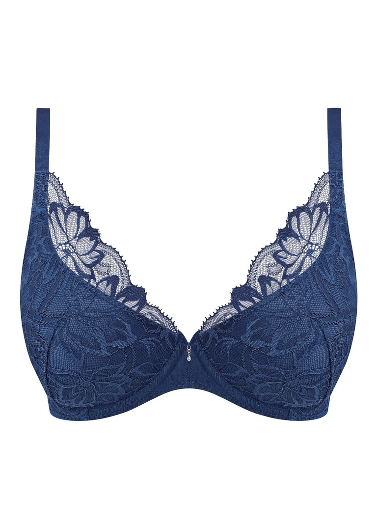 Biustonosz Wacoal ABELLIA WE601702NOY Uw Plunge Bra Navy Peony