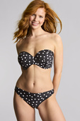 Figi kąpielowe Panache Swim POLKA DOT SW1726E Classic Bikini Bottoms Polka Dot Print