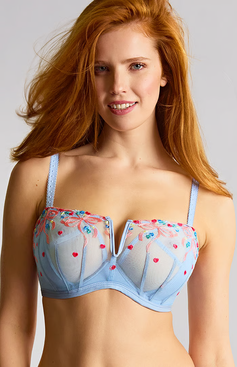 Biustonosz Panache OTTILIE 11150A Balcony Bra Dusky Blue