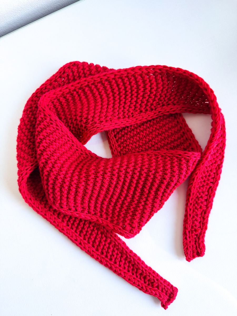 Słodki szalik, apaszka z merynosa Nitkowe Love 22 Magenta