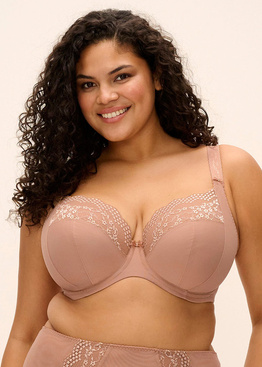 Biustonosz Elomi LUCIE EL4490MOA Uw Plunge Bra - Stretch Mocha