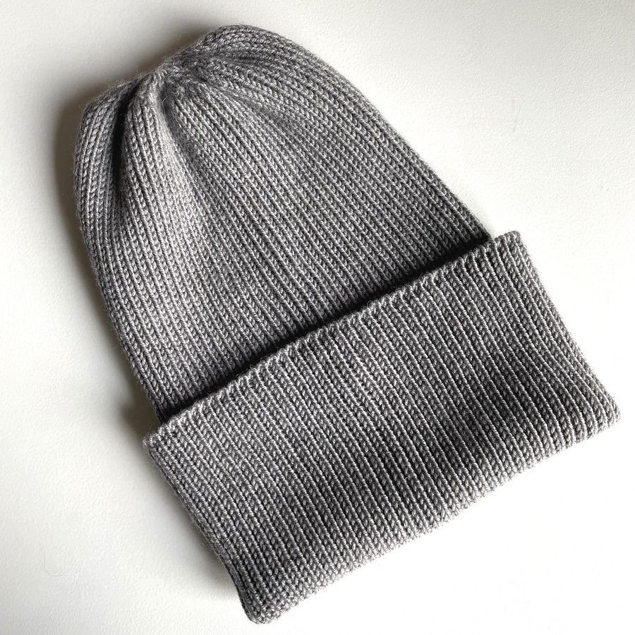 VARELLA – czapka beanie z wełny merino 100% Baby Merino 19 Szary